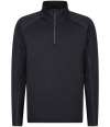 RG441 (TRS240) RG693 Stretch Half Zip Midlayer Top Black colour image